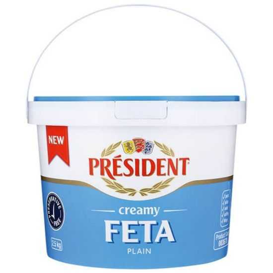 Picture of Cheese Feta Plain President 3kg