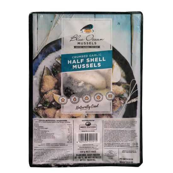 Picture of Mussels 1/2 Shell Crumbed Garlic 500g