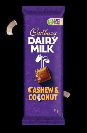 Picture of Chocolate Slab Coconut & Cashew 80g